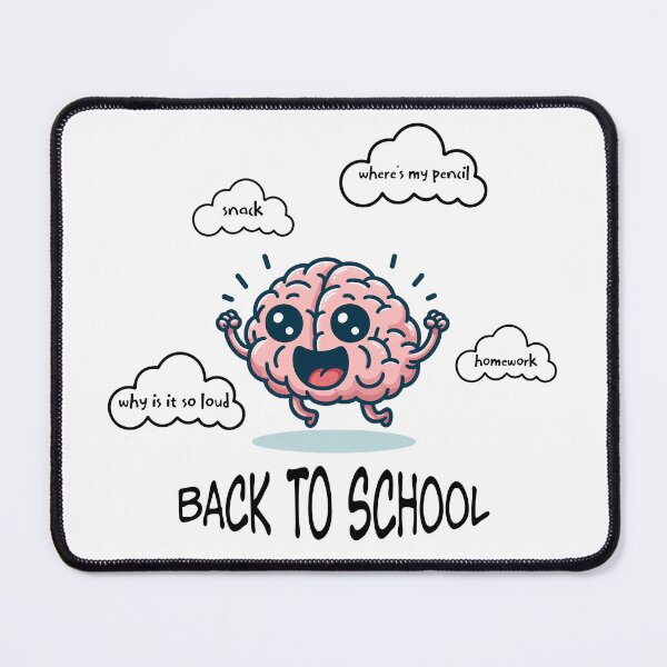 Item preview, Back To School Neurospicy Brain ADHD Funny Racing Thoughts designed and sold by lenalenspod.
