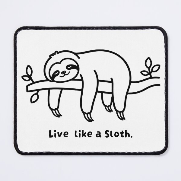 Item preview, Live Like a Sloth | Cute Sloth Minimalist Line Art designed and sold by Little Moments Co..