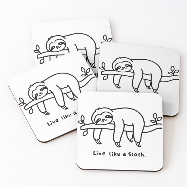 Item preview, Live Like a Sloth | Cute Sloth Minimalist Line Art designed and sold by Little Moments Co..