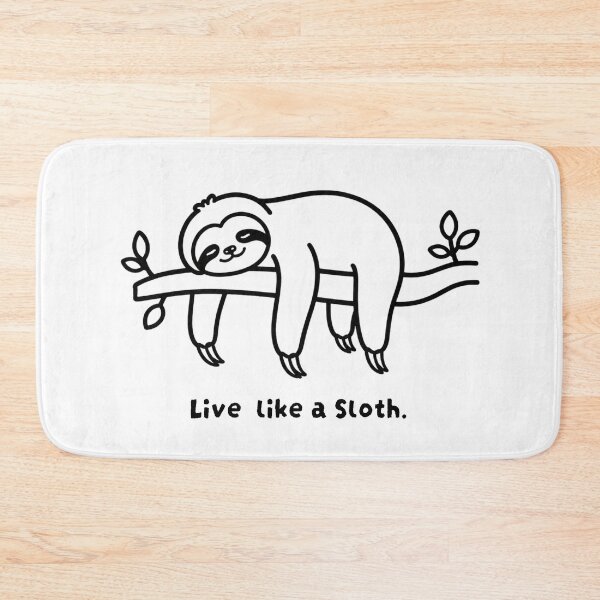 Item preview, Live Like a Sloth | Cute Sloth Minimalist Line Art designed and sold by Little Moments Co..