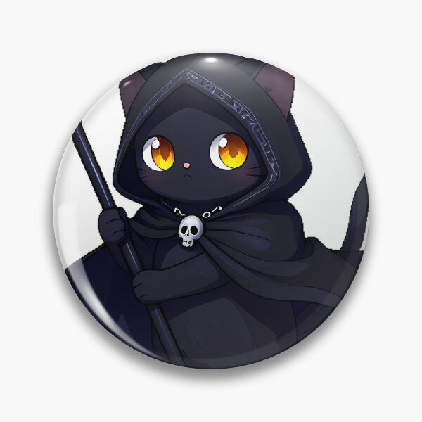 Item preview, Black Cat Reaper with Scythe designed and sold by IllumeInk.