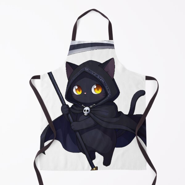 Item preview, Black Cat Reaper with Scythe designed and sold by IllumeInk.
