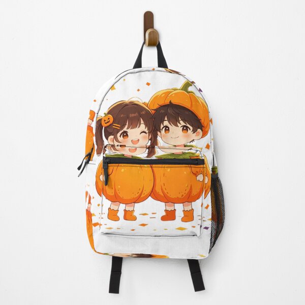 Item preview, Chibi Boy & Girl Pumpkin Costumes — Cute Halloween Duo designed and sold by Bondingbonding.