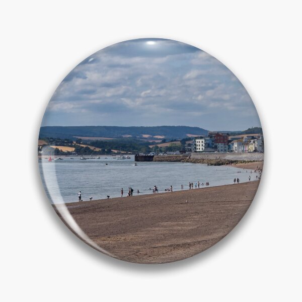 Item preview, Exmouth Beach and Oceanfront Seafront Fine Art Print, Sunny Devon Coastline Landscape Photography designed and sold by leonwoods.