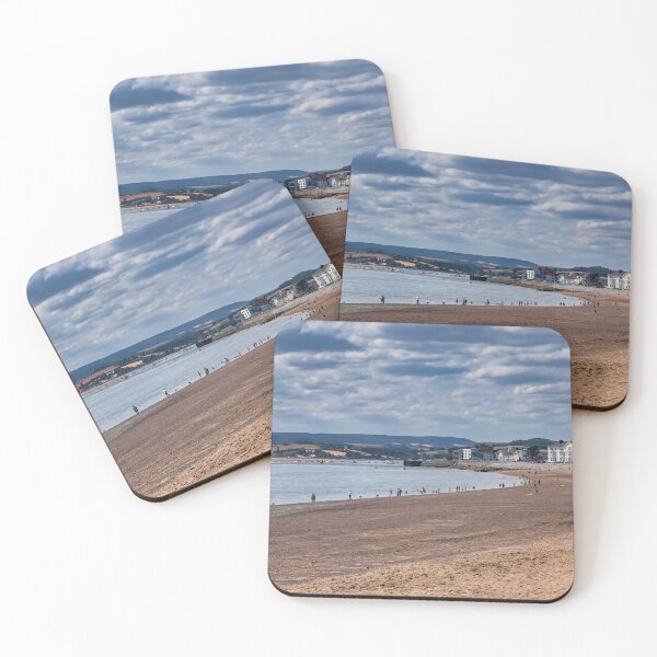 Item preview, Exmouth Beach and Oceanfront Seafront Fine Art Print, Sunny Devon Coastline Landscape Photography designed and sold by leonwoods.