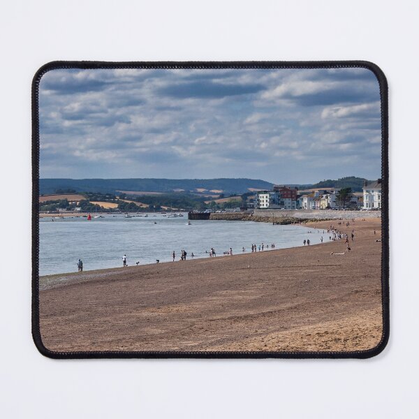 Item preview, Exmouth Beach and Oceanfront Seafront Fine Art Print, Sunny Devon Coastline Landscape Photography designed and sold by leonwoods.