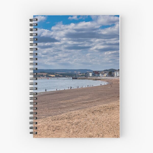Item preview, Exmouth Beach and Oceanfront Seafront Fine Art Print, Sunny Devon Coastline Landscape Photography designed and sold by leonwoods.