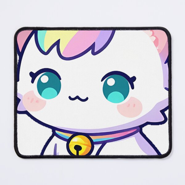Item preview, Unicorn Kitten with Rainbow Collar designed and sold by pumsquare.
