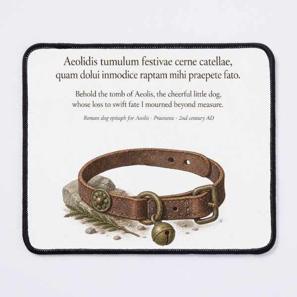 Item preview, Aeolis — Ancient Roman Dog Epitaph Print designed and sold by The Painted Fence.