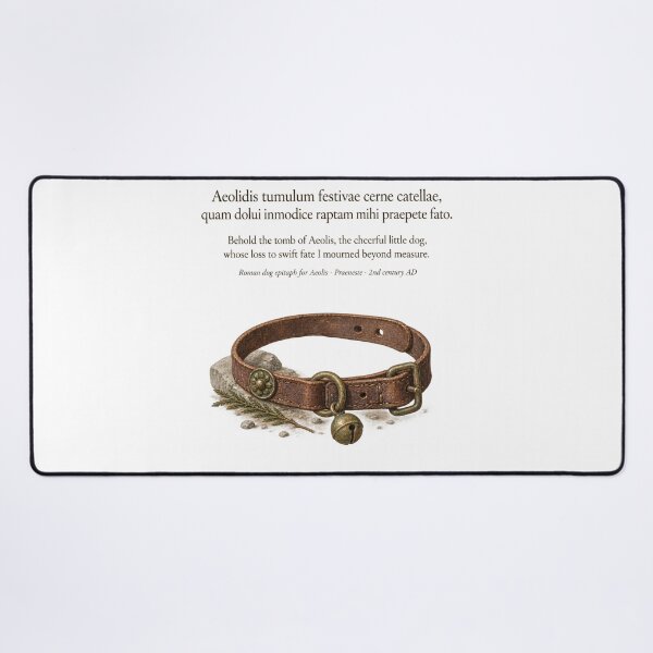 Item preview, Aeolis — Ancient Roman Dog Epitaph Print designed and sold by The Painted Fence.