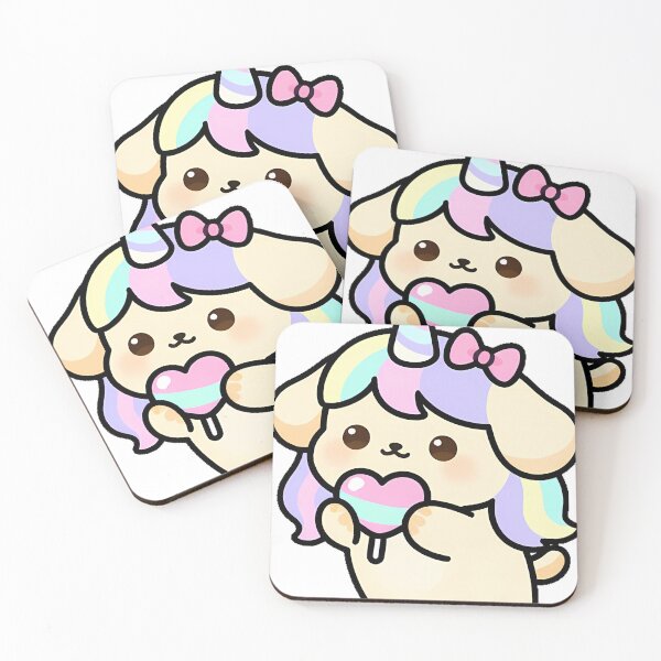 Item preview, Unicorn Puppy with Heart Lollipop designed and sold by pumsquare.