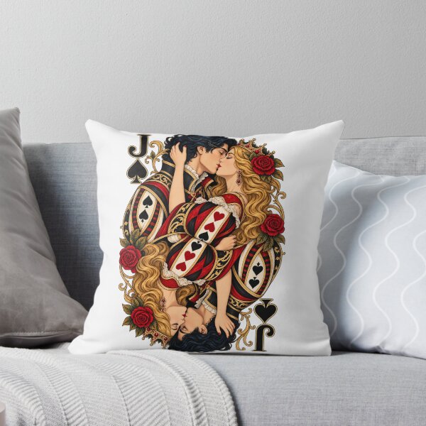 Item preview, Romantic Lovers Playing Card – Vintage Heart Couple Art designed and sold by ChicClicker.