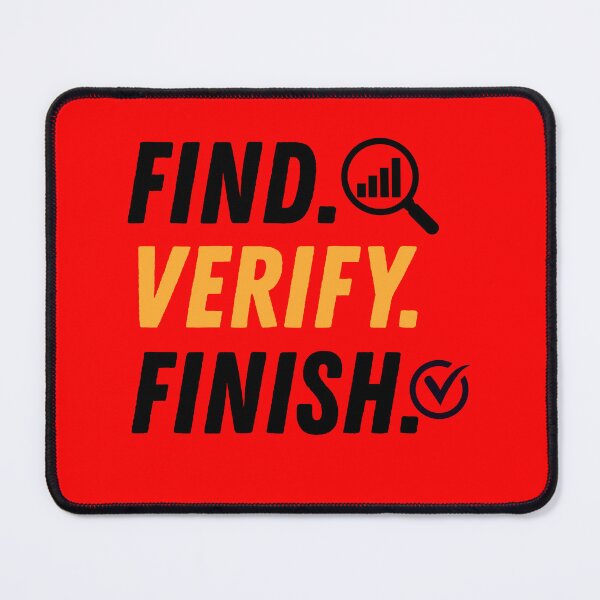 Item preview, Find Verify Finish CPA Audit Accounting Typography designed and sold by FCA SIR MERCH .