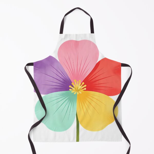 Item preview, Rainbow 5-Petal Flower — Colorful Floral Art designed and sold by Bondingbonding.