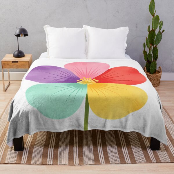 Item preview, Rainbow 5-Petal Flower — Colorful Floral Art designed and sold by Bondingbonding.