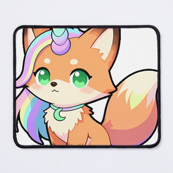 Item preview, Unicorn Fox Cub with Moon Necklace designed and sold by pumsquare.