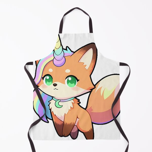 Item preview, Unicorn Fox Cub with Moon Necklace designed and sold by pumsquare.
