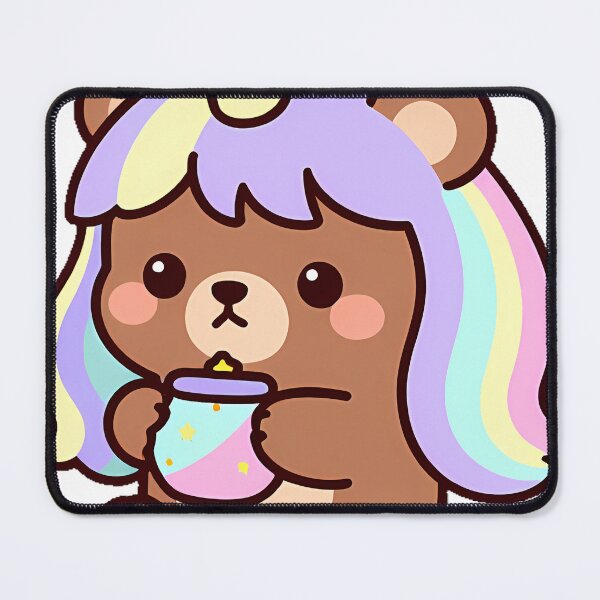 Item preview, Unicorn Bear Cub with Honey Star Jar designed and sold by pumsquare.