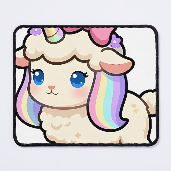 Item preview, Unicorn Lamb with Pastel Bow designed and sold by pumsquare.