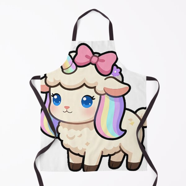 Item preview, Unicorn Lamb with Pastel Bow designed and sold by pumsquare.