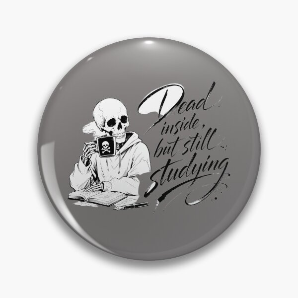 Item preview, Skeleton Studying - Dead Inside But Still Studying designed and sold by ManggaeJM.