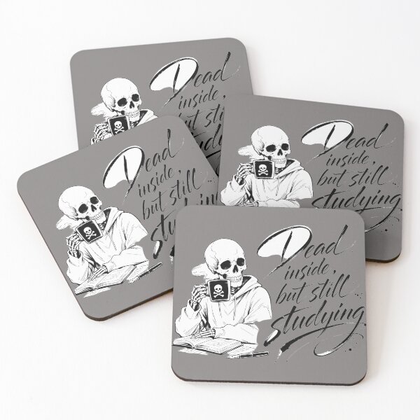 Item preview, Skeleton Studying - Dead Inside But Still Studying designed and sold by ManggaeJM.
