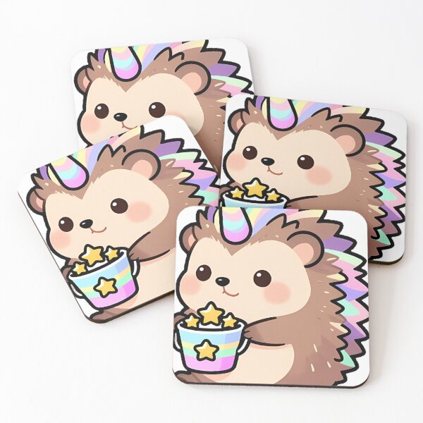 Item preview, Unicorn Hedgehog with Star Bucket designed and sold by pumsquare.