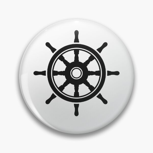 Item preview, Classic Ship Wheel Nautical Icon designed and sold by VectorForge Studio.
