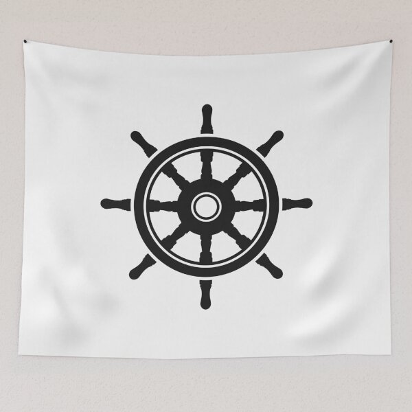 Item preview, Classic Ship Wheel Nautical Icon designed and sold by VectorForge Studio.