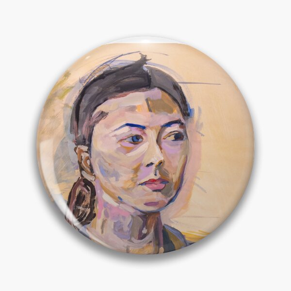 Item preview, Expressive Portrait in Pink and Blue designed and sold by MihaitaStudio.