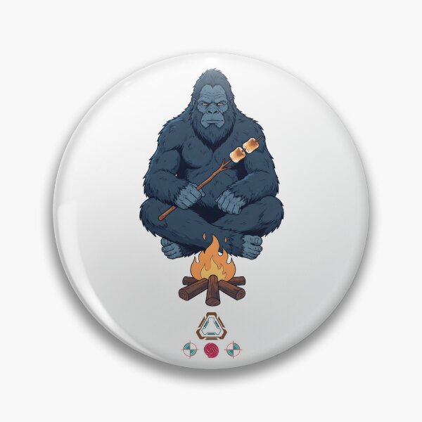 Item preview, Bigfoot Roasting Marshmallows - Funny Sasquatch Camping Cryptid T-Shirt designed and sold by Whimsy Trail Co.