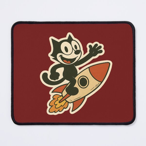 Item preview,  CAT RIDING A ROCKET VINTAGE designed and sold by infinitearte.