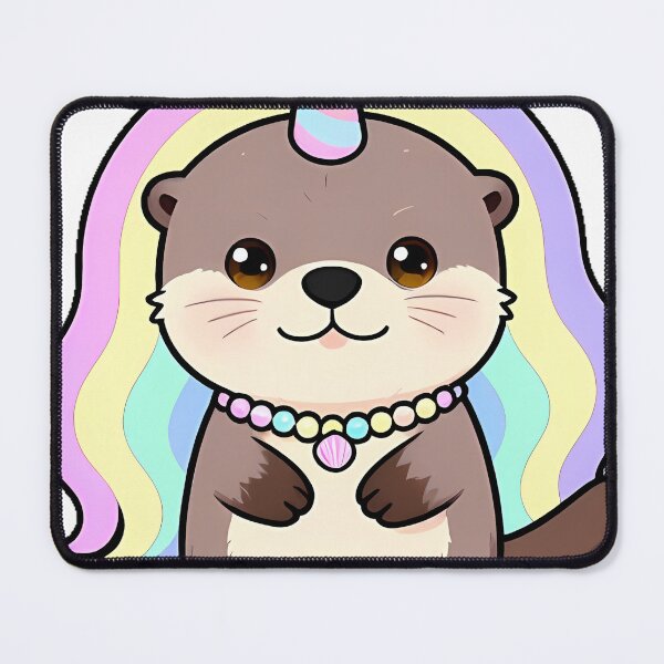 Item preview, Unicorn Otter with Pearl Necklace designed and sold by pumsquare.