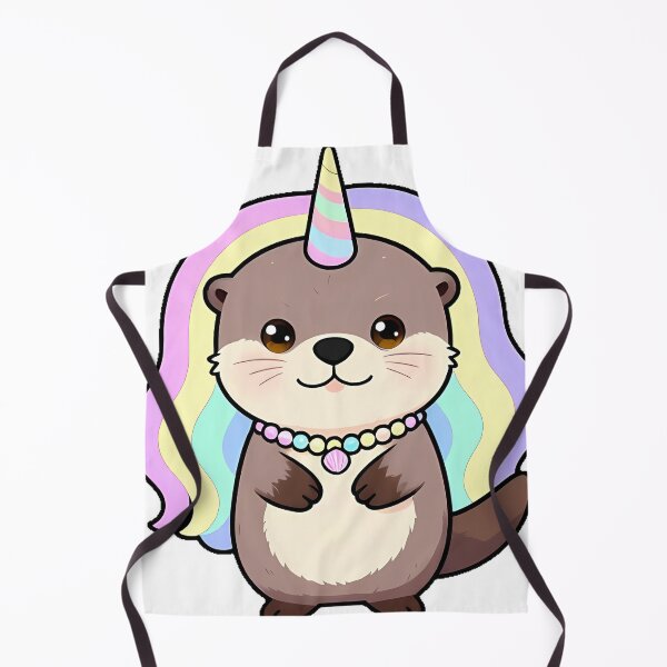 Item preview, Unicorn Otter with Pearl Necklace designed and sold by pumsquare.