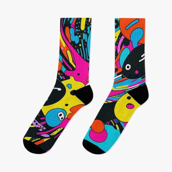 Item preview, Colorful Abstract Doodle Explosion – Funky Pop Art Pattern designed and sold by IMuDesigner.