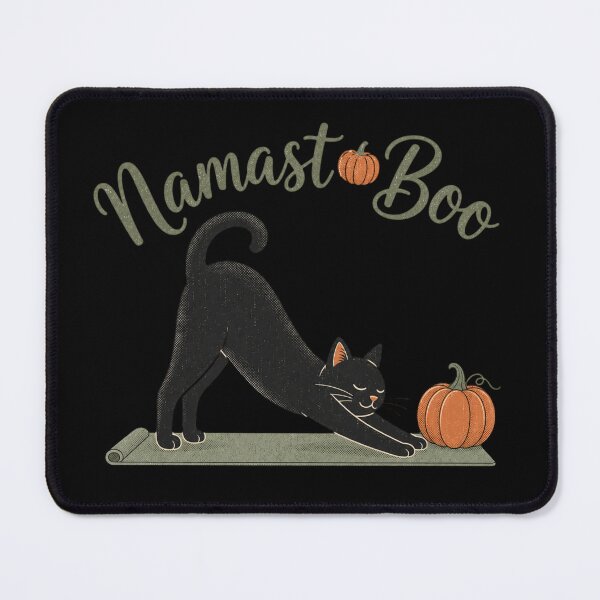 Item preview, Namast'Boo Shirt, Comfort Colors® Black Cat Yoga Tee, Funny Halloween Wellness Graphic designed and sold by TshirtsLabs.
