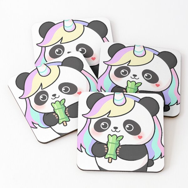 Item preview, Unicorn Panda with Bamboo Lollipop designed and sold by pumsquare.
