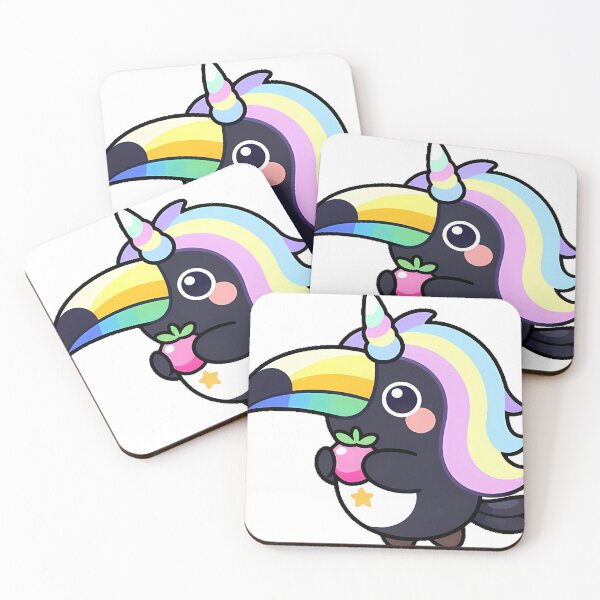 Item preview, Unicorn Toucan with Rainbow Berry designed and sold by pumsquare.