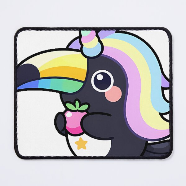 Item preview, Unicorn Toucan with Rainbow Berry designed and sold by pumsquare.
