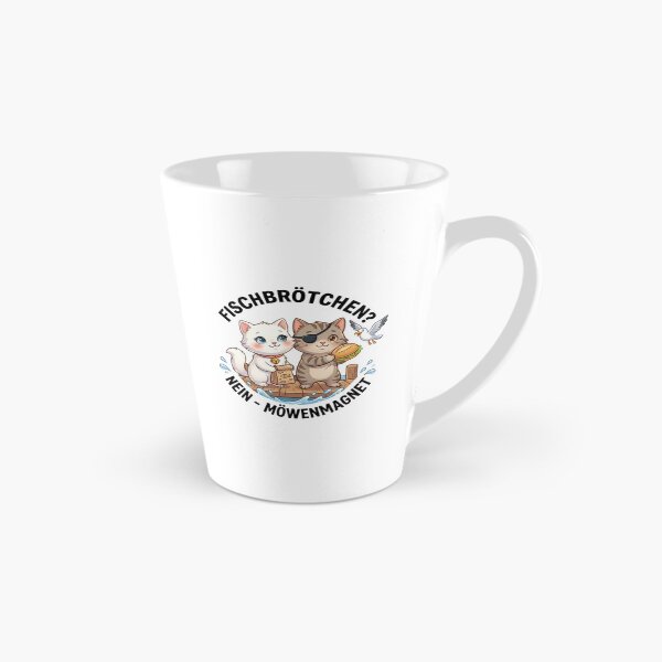 Item preview, Cute cats - fish sandwiches? NO Seagull magnet coastal design designed and sold by 1smillaundfiete.