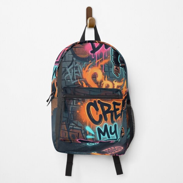 Item preview, Creating My Own Destiny - Urban Streetwear Graffiti Puffer Jacket Art designed and sold by Noah-Gallery.