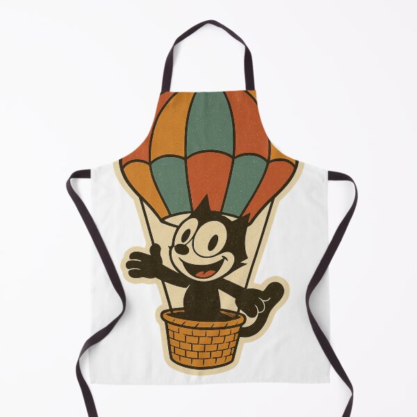 Item preview, Vintage Cat on a Hot Air Balloon designed and sold by infinitearte.