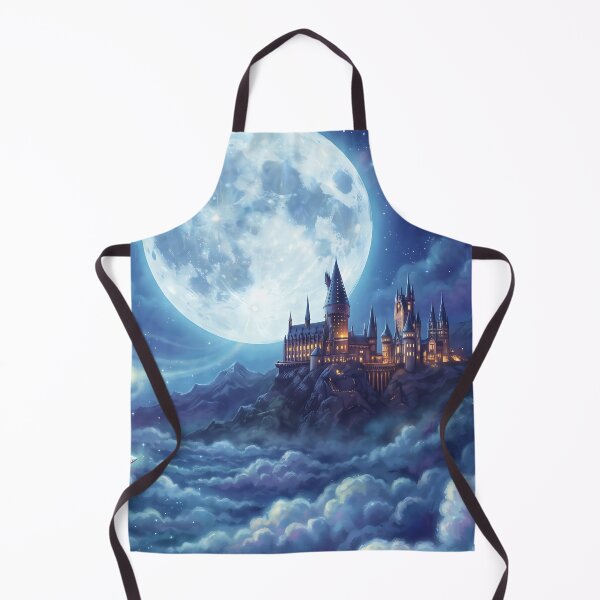 Item preview, Flying Car Soaring to Wizard Castle - Full Moon Fantasy Art designed and sold by KreonaTime.