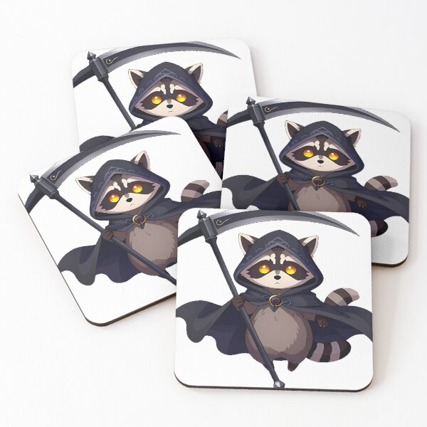 Item preview, Raccoon Reaper with Scythe designed and sold by IllumeInk.