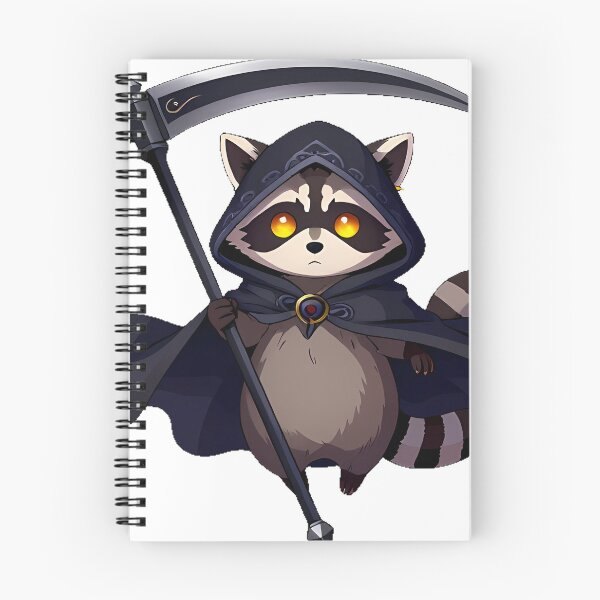 Item preview, Raccoon Reaper with Scythe designed and sold by IllumeInk.