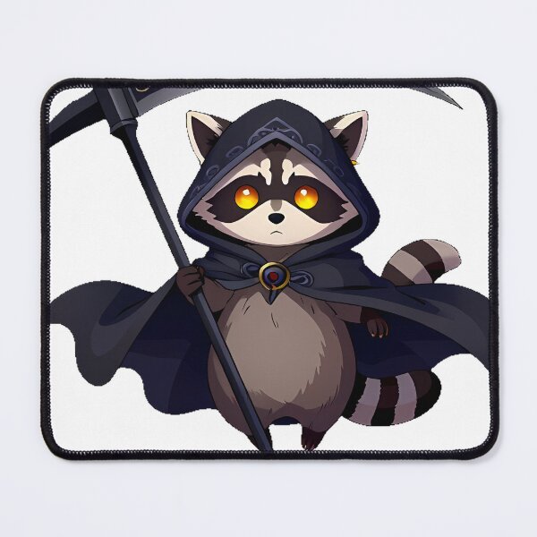 Item preview, Raccoon Reaper with Scythe designed and sold by IllumeInk.