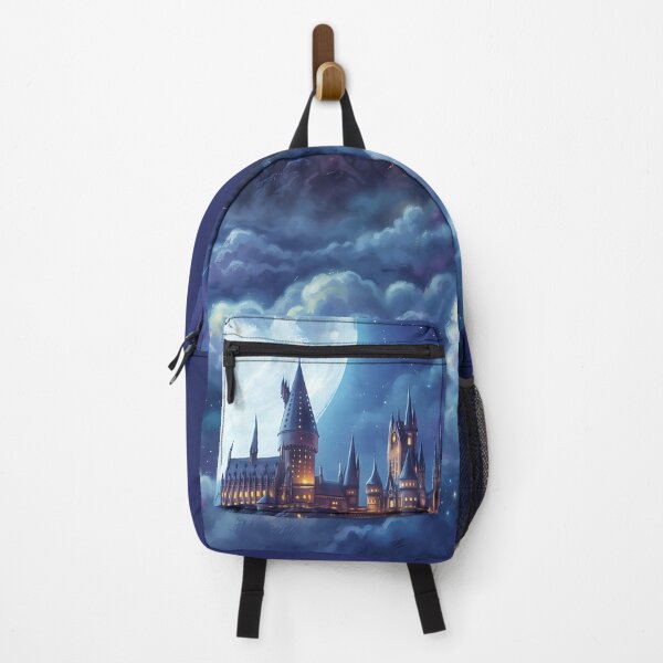 Item preview, Flying Car Soaring to Wizard Castle - Full Moon Fantasy Art designed and sold by KreonaTime.