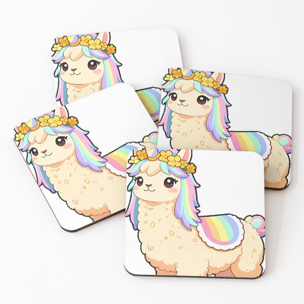 Item preview, Unicorn Llama with Marigold Crown designed and sold by pumsquare.