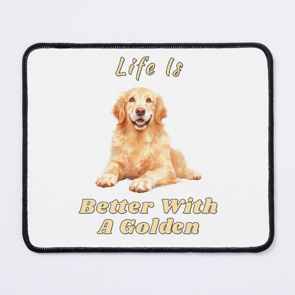 Item preview, Golden Retriever Life Quote Watercolour T-Shirt designed and sold by NatureUnleashed.