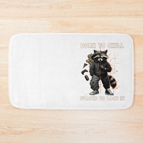 Item preview, Born To Chill Forced To Lock In Trash Panda designed and sold by Creative-Sanc.